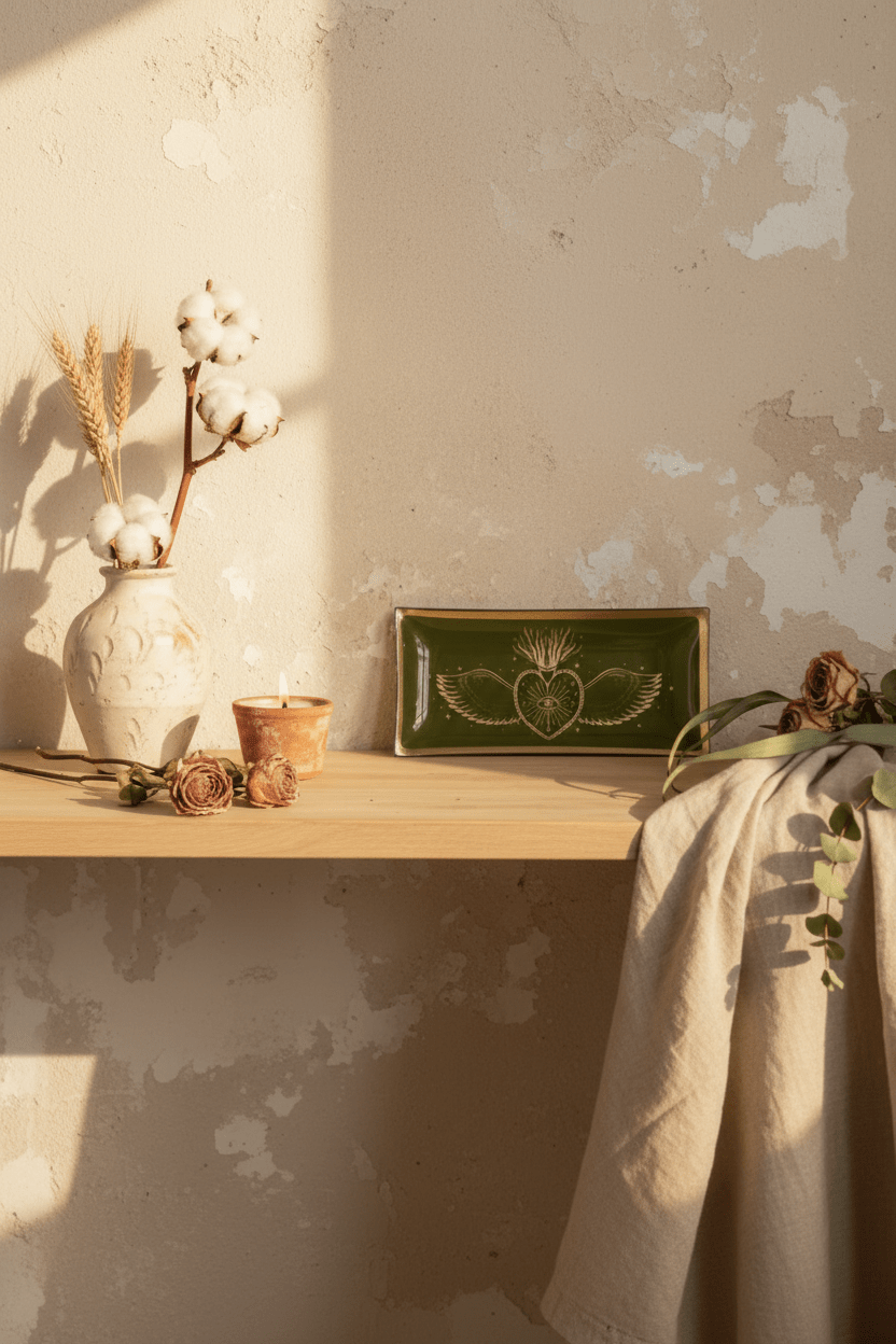Plateau rectangulaire Ex - voto en verre - Plateau | L'Artelier Déco