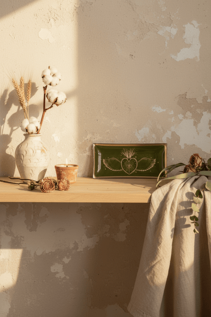 Plateau rectangulaire Ex - voto en verre - Plateau | L'Artelier Déco