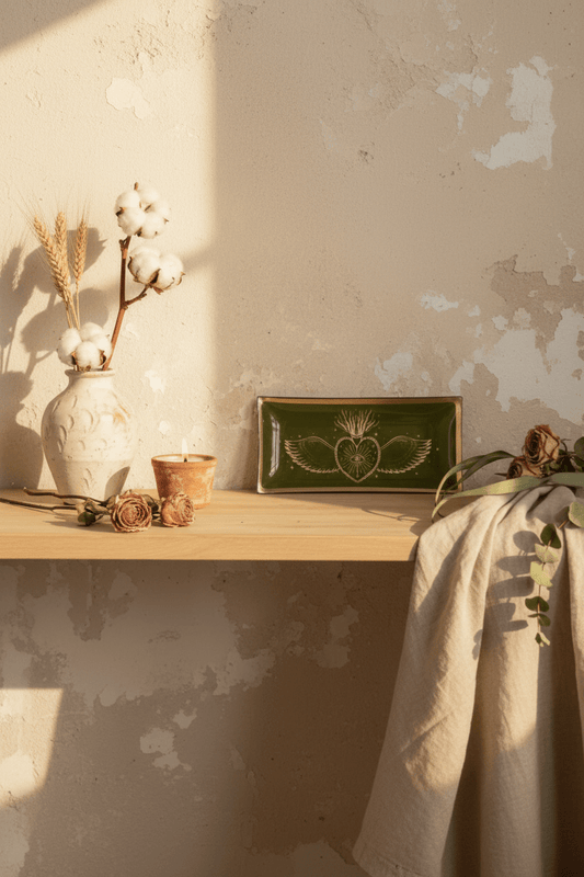 Plateau rectangulaire Ex - voto en verre - Plateau | L'Artelier Déco