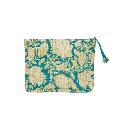 Pochette matelassée imprimé block print