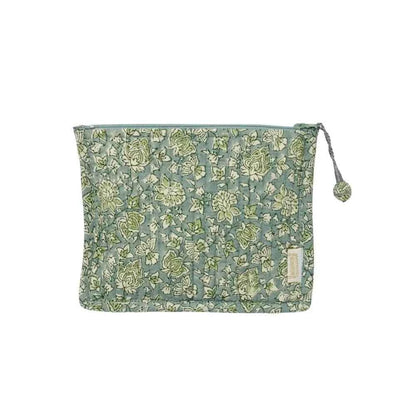 Pochette matelassée imprimé block print