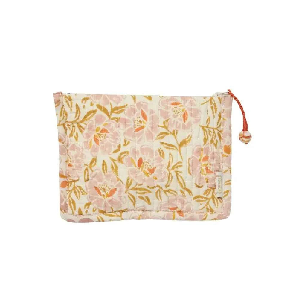Pochette matelassée imprimé block print