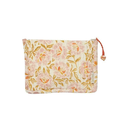 Pochette matelassée imprimé block print