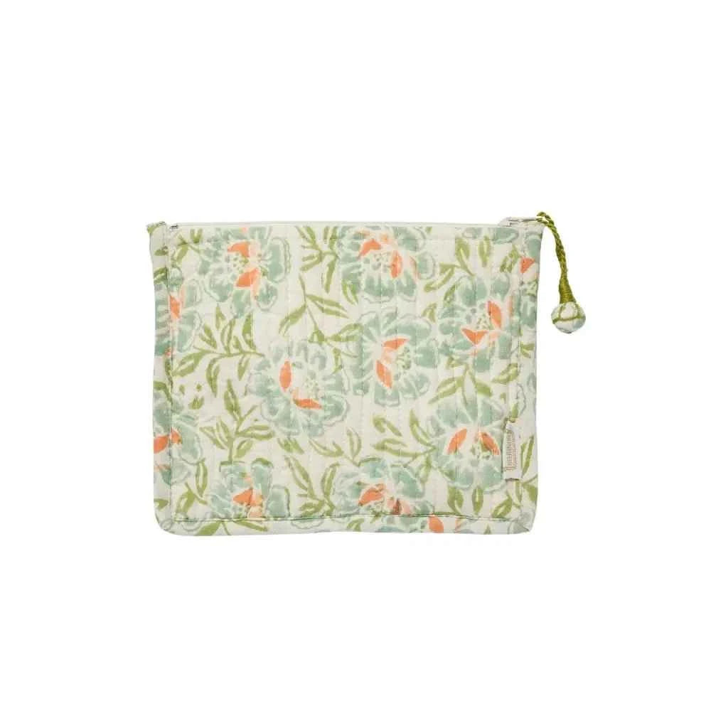 Pochette matelassée imprimé block print