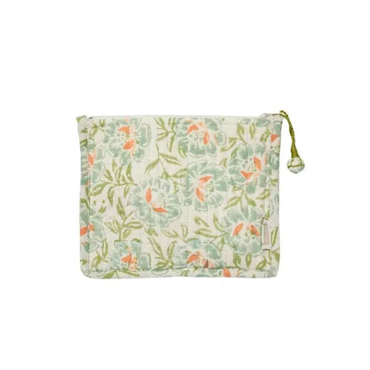 Pochette matelassée imprimé block print