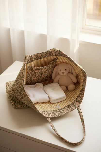 Grand sac shopping matelassé