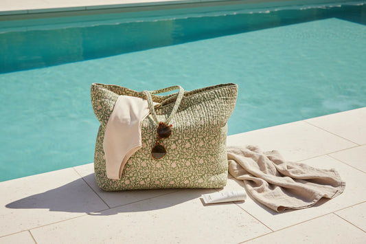 Grand sac shopping matelassé