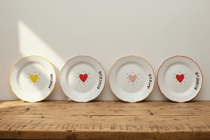 Set de 4 assiettes à dessert - art de la table | L'Artelier Déco