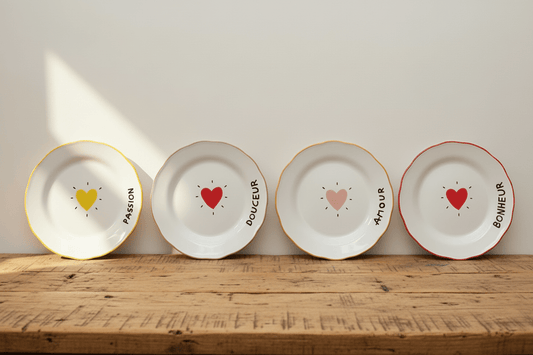 Set de 4 assiettes à dessert - art de la table | L'Artelier Déco