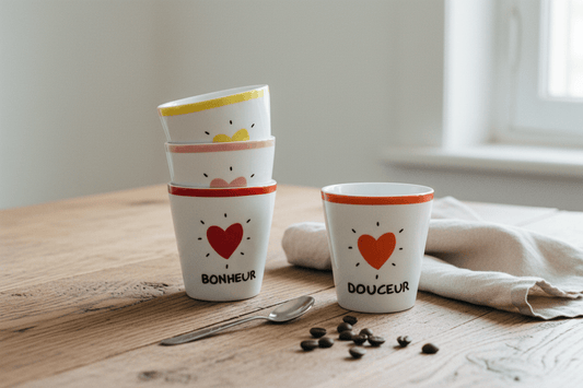 Set de 4 tasses à café - Tasse | L'Artelier Déco