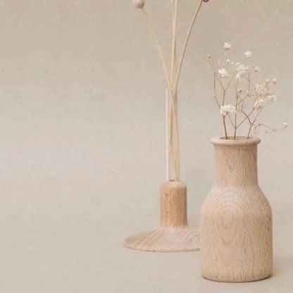 Soliflore artisanal en bois de hêtre