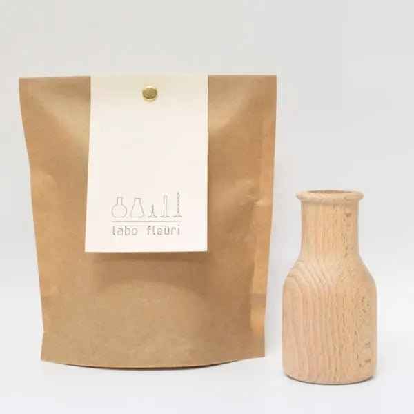 Soliflore artisanal en bois de hêtre