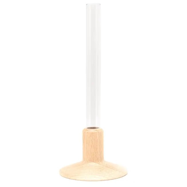 Soliflore en bois avec tube à essai - soliflore | L'Artelier Déco