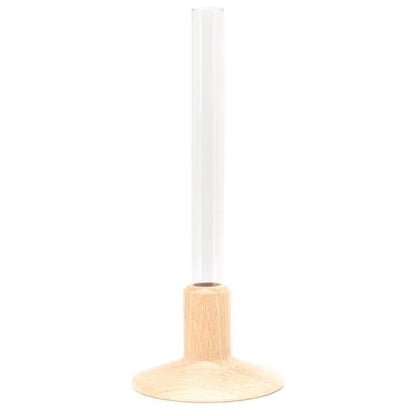 Soliflore en bois avec tube à essai - soliflore | L'Artelier Déco