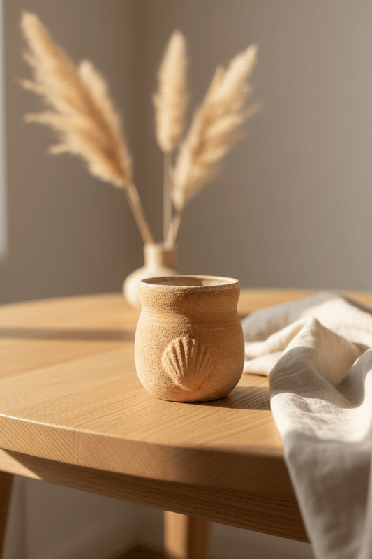 Tasse artisanale Coquillage – Laetitia Fauchere, élégante et unique - Tasse | L'Artelier Déco