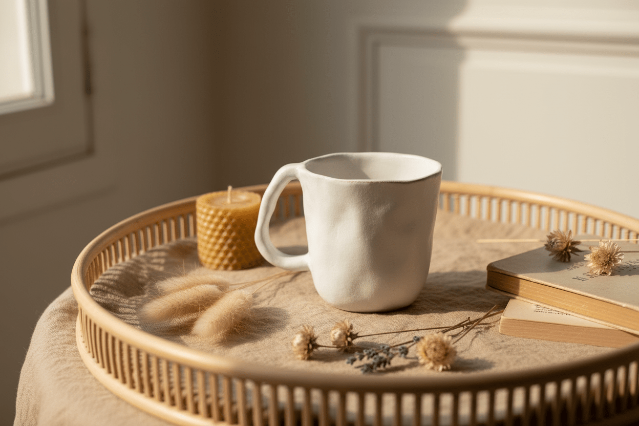 Tasse Nature Shape rosée 300 ml - Tasse | L'Artelier Déco
