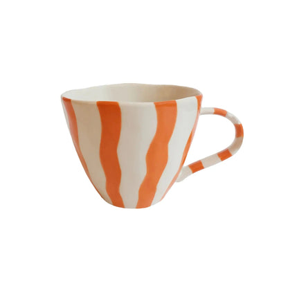 Tasse Wavy Orange en céramique - Mug | L'Artelier Déco