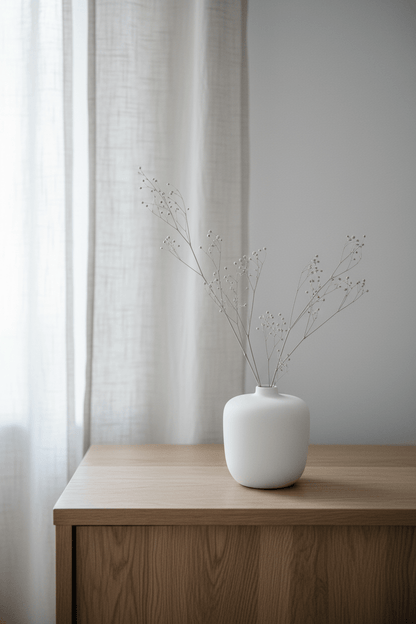 Vase blanc - Fait main - Vase | L'Artelier Déco