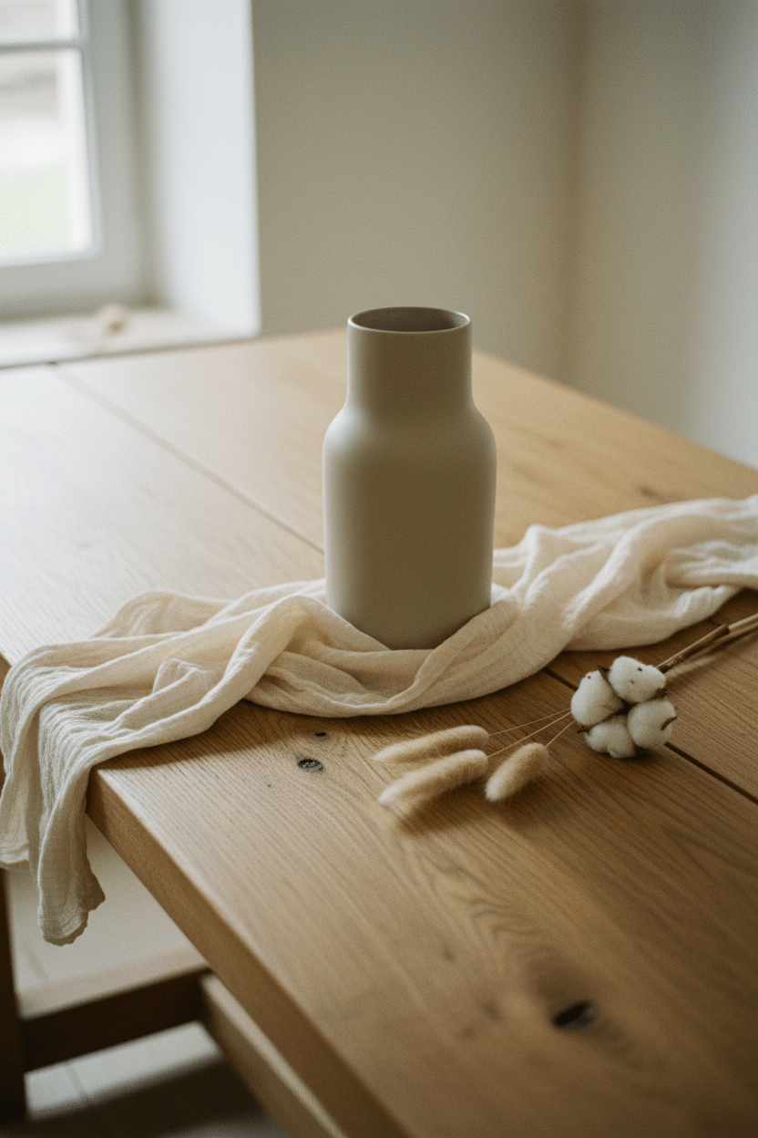Vase crème – Fait main - Vase | L'Artelier Déco