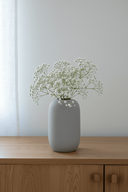 Vase gris – Fait main - Vase | L'Artelier Déco