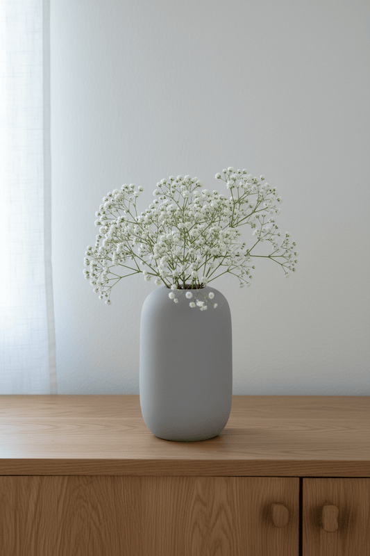Vase gris – Fait main - Vase | L'Artelier Déco