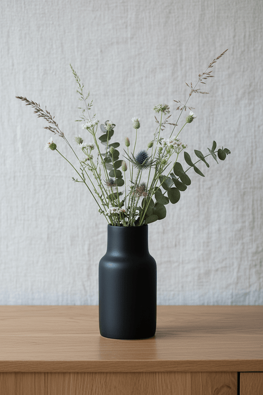 Vase noir - Fait main - Vase | L'Artelier Déco