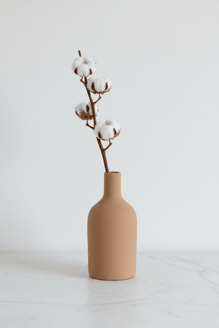 Vase en céramique terracotta artisanal – décoration naturelle campagnarde