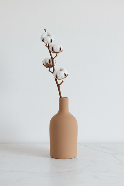 Vase en céramique terracotta artisanal – décoration naturelle campagnarde